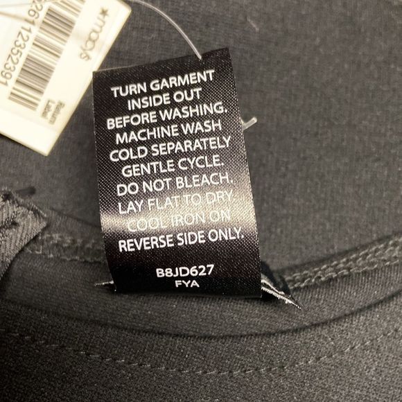 Rosie Harlow Black Knit and Faux Leather Dress NWT - Picture 6 of 6